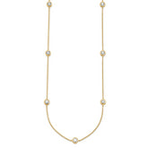 True Origin 14k 1 3/4 carat Lab Grown Diamond VS+ F+ Complete 18 inch Seven Station Necklace